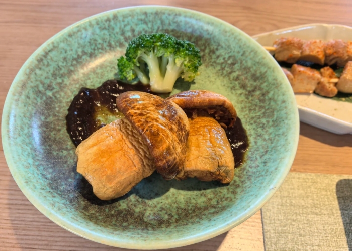 Vegetarian dishes made with mushrooms
