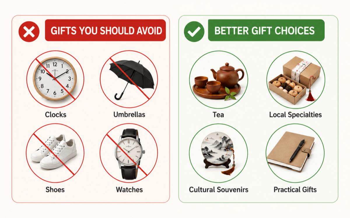 Some gift choices in China